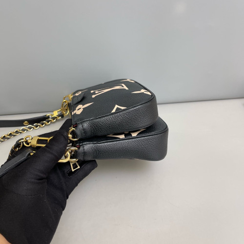 Louis Vuitton Multi Pochette Accessories Monogram Empreinte Giant Black