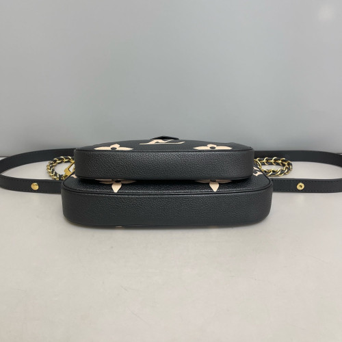 Louis Vuitton Multi Pochette Accessories Monogram Empreinte Giant Black