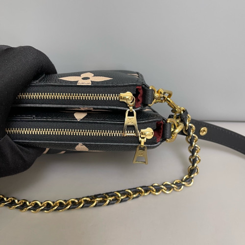 Louis Vuitton Multi Pochette Accessories Monogram Empreinte Giant Black