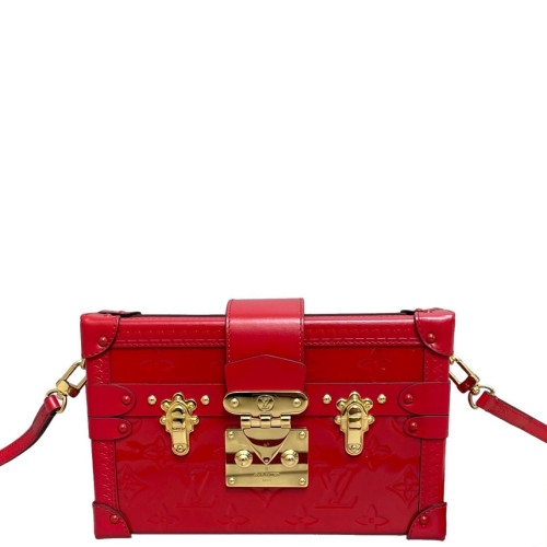 Louis Vuitton Petite Malle Vernis Red