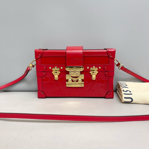 Louis Vuitton Petite Malle Vernis Red