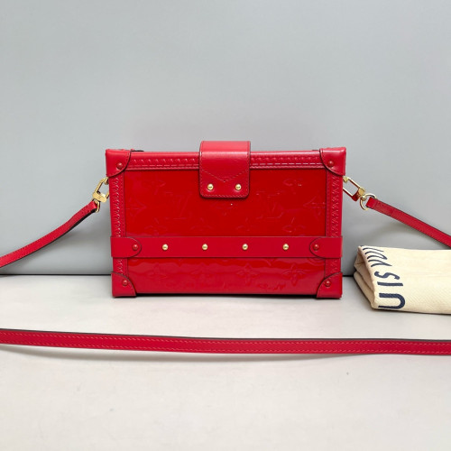 Louis Vuitton Petite Malle Vernis Red