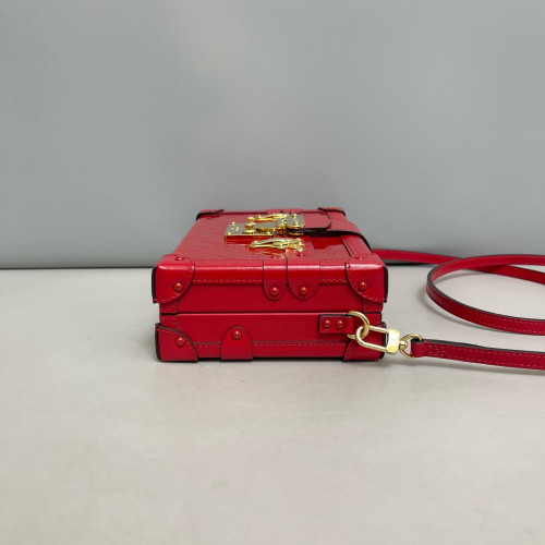 Louis Vuitton Petite Malle Vernis Red