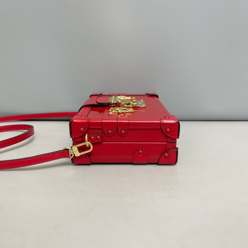 Louis Vuitton Petite Malle Vernis Red