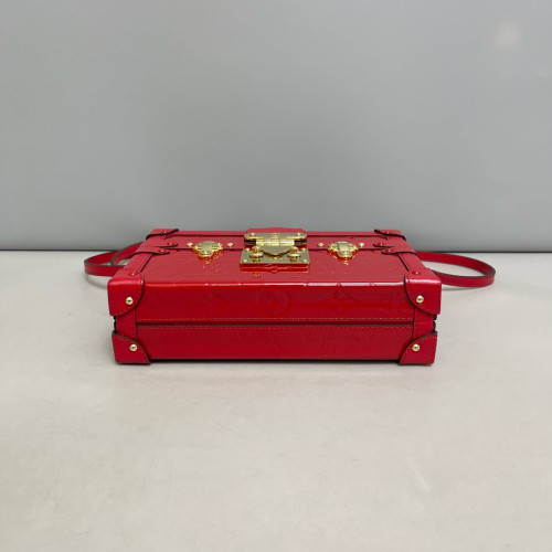 Louis Vuitton Petite Malle Vernis Red
