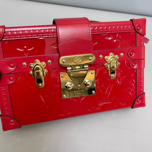 Louis Vuitton Petite Malle Vernis Red