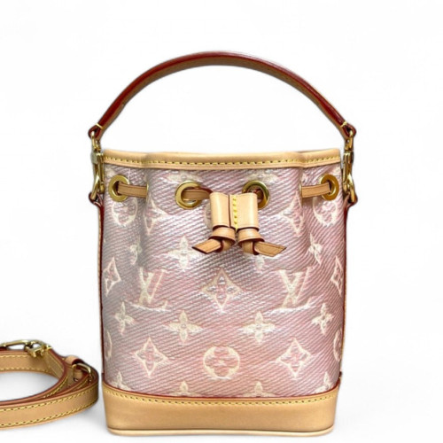 Louis Vuitton Nano Noe Monogram Pink Beige