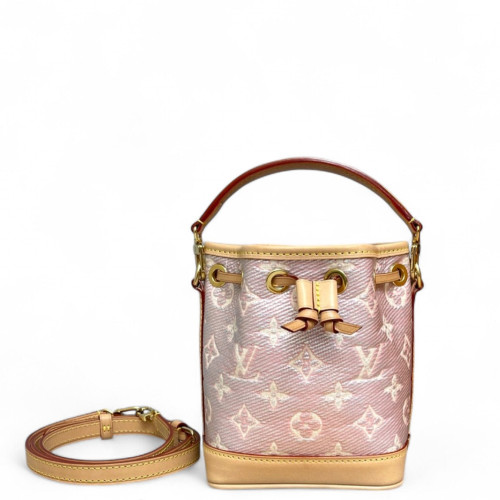 Louis Vuitton Nano Noe Monogram Pink Beige