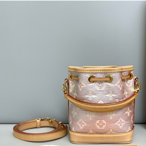 Louis Vuitton Nano Noe Monogram Pink Beige