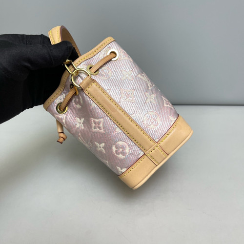 Louis Vuitton Nano Noe Monogram Pink Beige