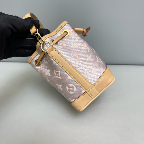 Louis Vuitton Nano Noe Monogram Pink Beige