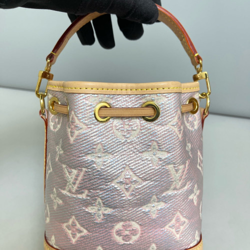 Louis Vuitton Nano Noe Monogram Pink Beige