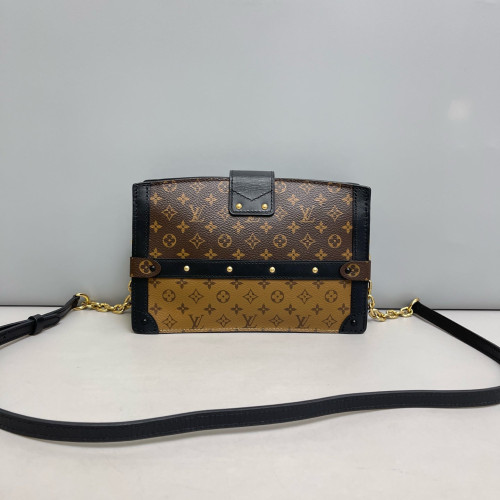 Louis Vuitton Trunk Clutch Monogram Reverse Monogram Brown