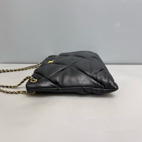 Chanel Quilted Shoulder Bag Calfskin Black