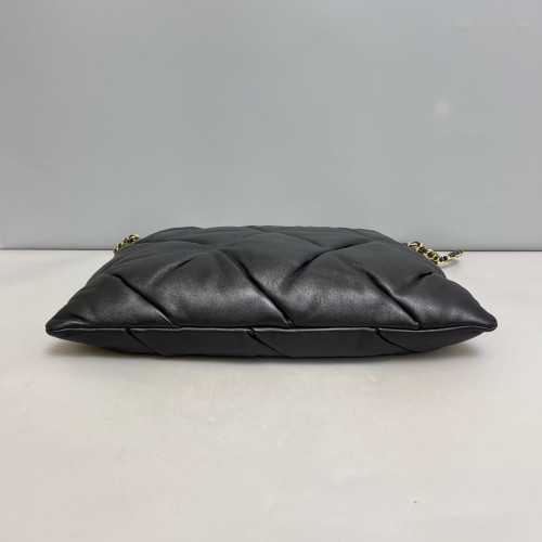 Chanel Quilted Shoulder Bag Calfskin Black