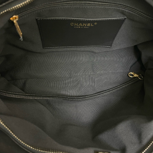 Chanel Quilted Shoulder Bag Calfskin Black