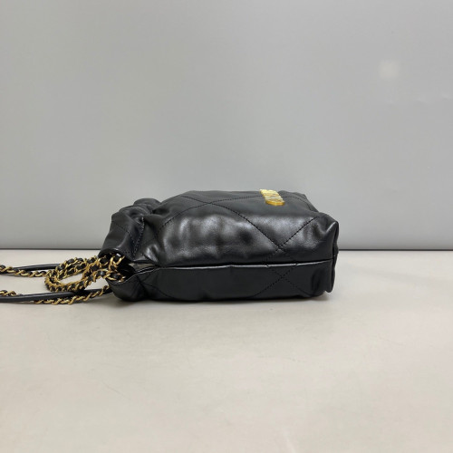 Chanel Quilted Mini 22 Bag Calfskin Black