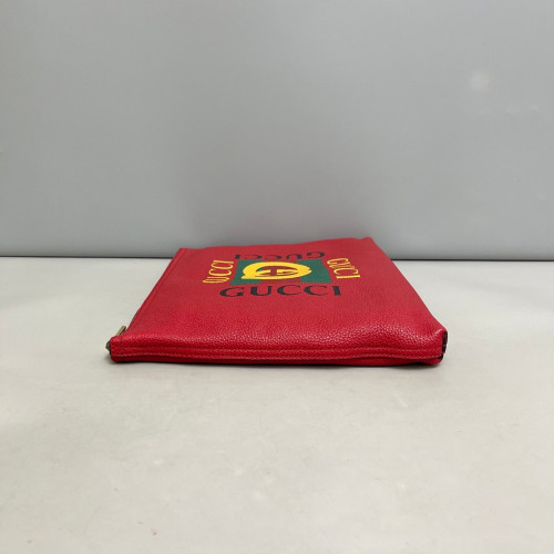 Gucci Clutch Grained Calfskin Red
