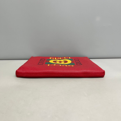 Gucci Clutch Grained Calfskin Red