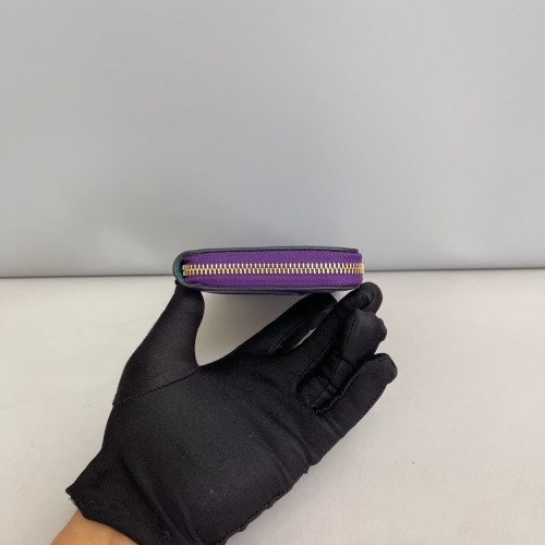 Bvlgari Serpenti Forever Continental Wallet Calfskin Purple