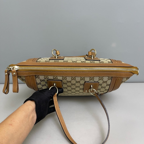Gucci Shopping Tote GG Supreme Monogram Beige Brown