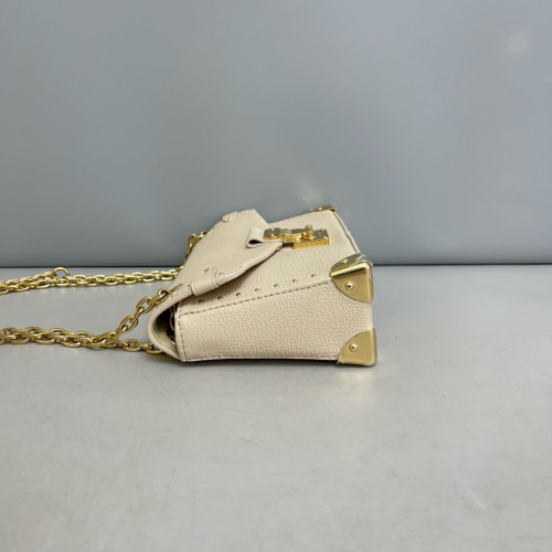 Louis Vuitton Trunkie Grained Calfskin White