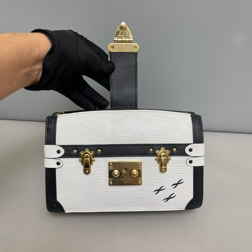 Louis Vuitton Trunk Clutch Epi White