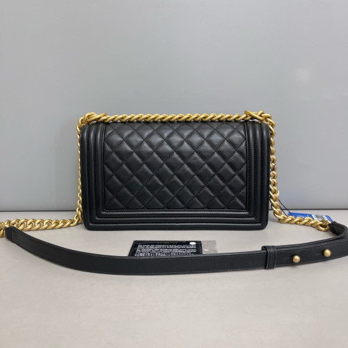 Chanel Quilted Medium Boy Flap Calfskin Black