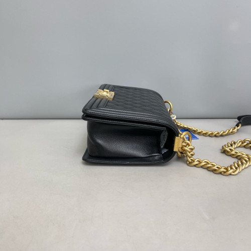 Chanel Quilted Medium Boy Flap Calfskin Black