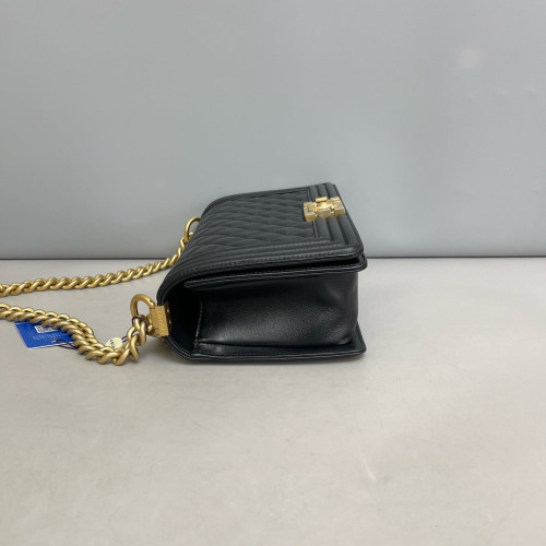 Chanel Quilted Medium Boy Flap Calfskin Black