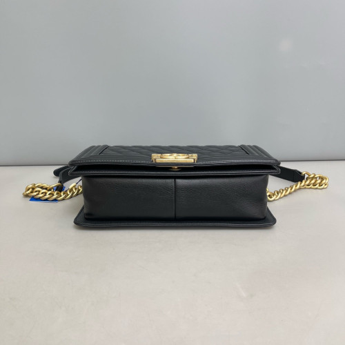 Chanel Quilted Medium Boy Flap Calfskin Black