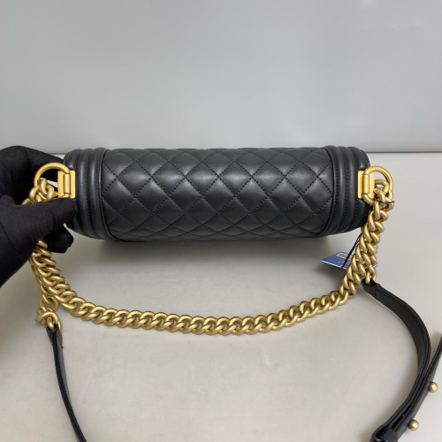Chanel Quilted Medium Boy Flap Calfskin Black