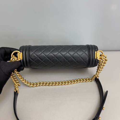 Chanel Quilted Medium Boy Flap Calfskin Black