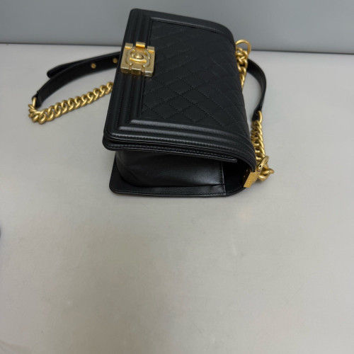 Chanel Quilted Medium Boy Flap Calfskin Black