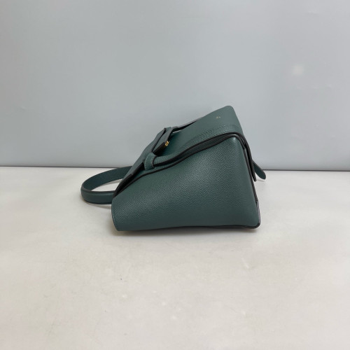 Celine Micro Belt Bag Grained Calfskin Dark Green
