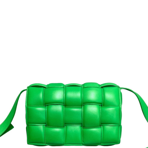 Bottega Veneta Small Padded Cassette Crossbody Bag Calfskin Intrecciato Green Bottega Veneta Small Padded Cassette Crossbody Bag Calfskin Intrecciato Green