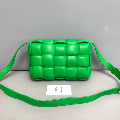 Bottega Veneta Small Padded Cassette Crossbody Bag Calfskin Intrecciato Green Bottega Veneta Small Padded Cassette Crossbody Bag Calfskin Intrecciato Green