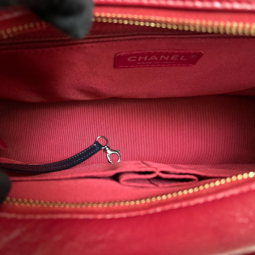 Chanel Embroidered Quilted Medium Gabrielle Hobo Woolen Grey Navy Red