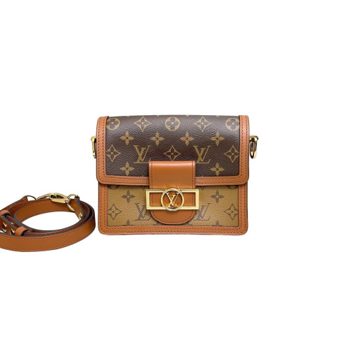 Louis Vuitton Dauphine Mini Reverse Monogram Brown Louis Vuitton Dauphine Mini Reverse Monogram Brown