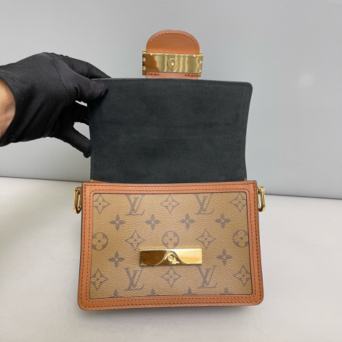 Louis Vuitton Dauphine Mini Reverse Monogram Brown Louis Vuitton Dauphine Mini Reverse Monogram Brown