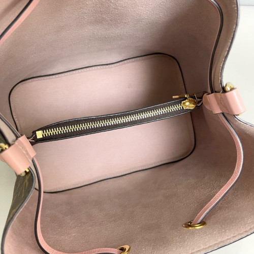 Louis Vuitton Neonoe MM Monogram Brown Pink Louis Vuitton Neonoe MM Monogram Brown Pink