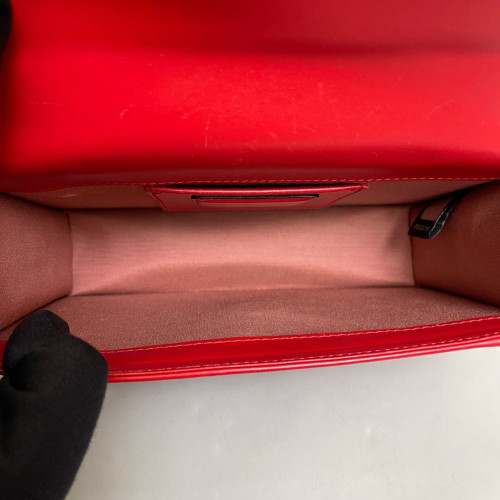 Bvlgari Medium Serpenti Forever Shoulder Bag Calfskin Red