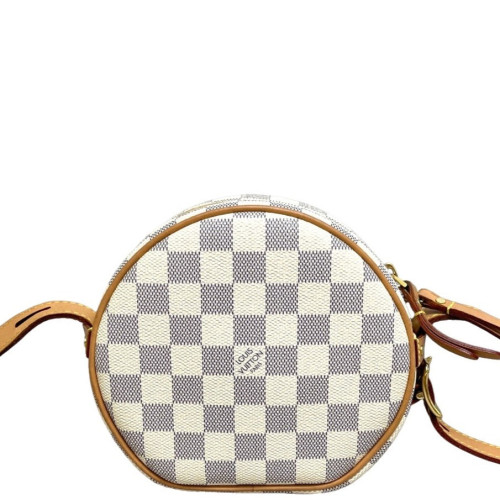 Louis Vuitton Boite Chapeau Souple PM Damier Azur White