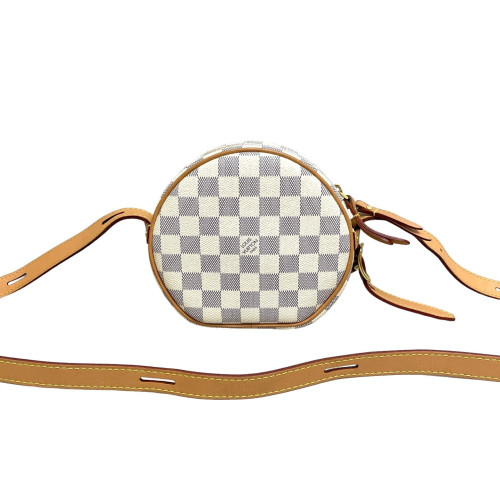 Louis Vuitton Boite Chapeau Souple PM Damier Azur White