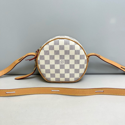 Louis Vuitton Boite Chapeau Souple PM Damier Azur White