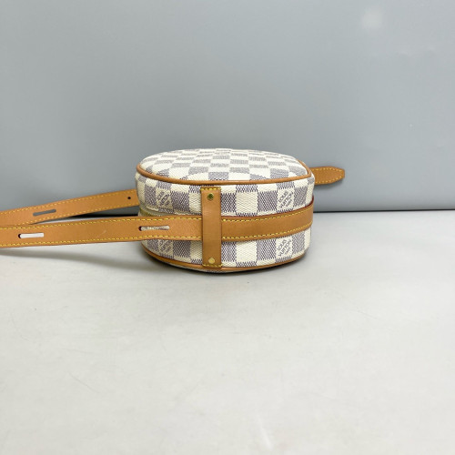 Louis Vuitton Boite Chapeau Souple PM Damier Azur White