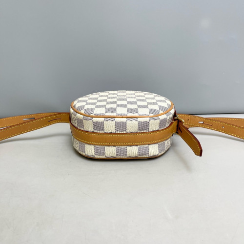 Louis Vuitton Boite Chapeau Souple PM Damier Azur White