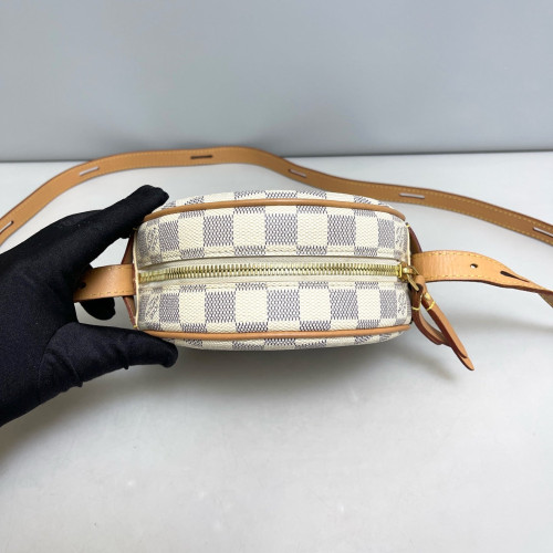 Louis Vuitton Boite Chapeau Souple PM Damier Azur White