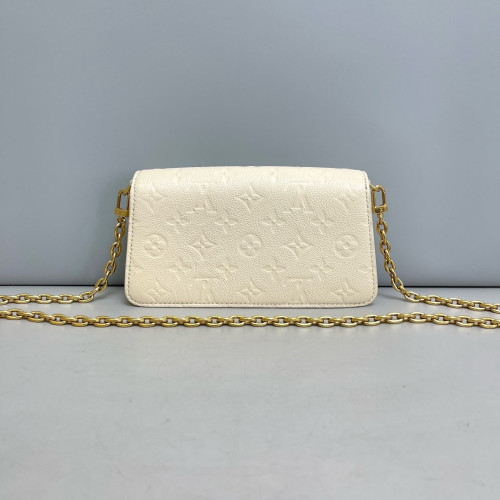 Louis Vuitton Metis Wallet On Chain Monogram Empreinte White