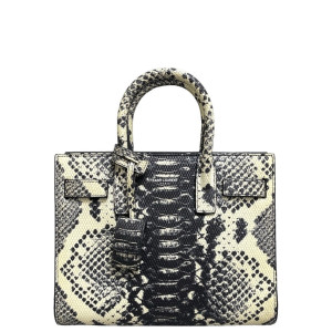 Yves Saint Laurent Nano Sac De Jour Python Black Beige